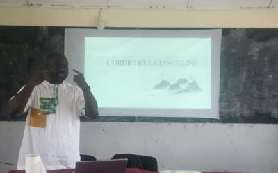 Echange entre le Colonel Gbassi (Parrain) et les pensionnaires du Centre ONÉSIME